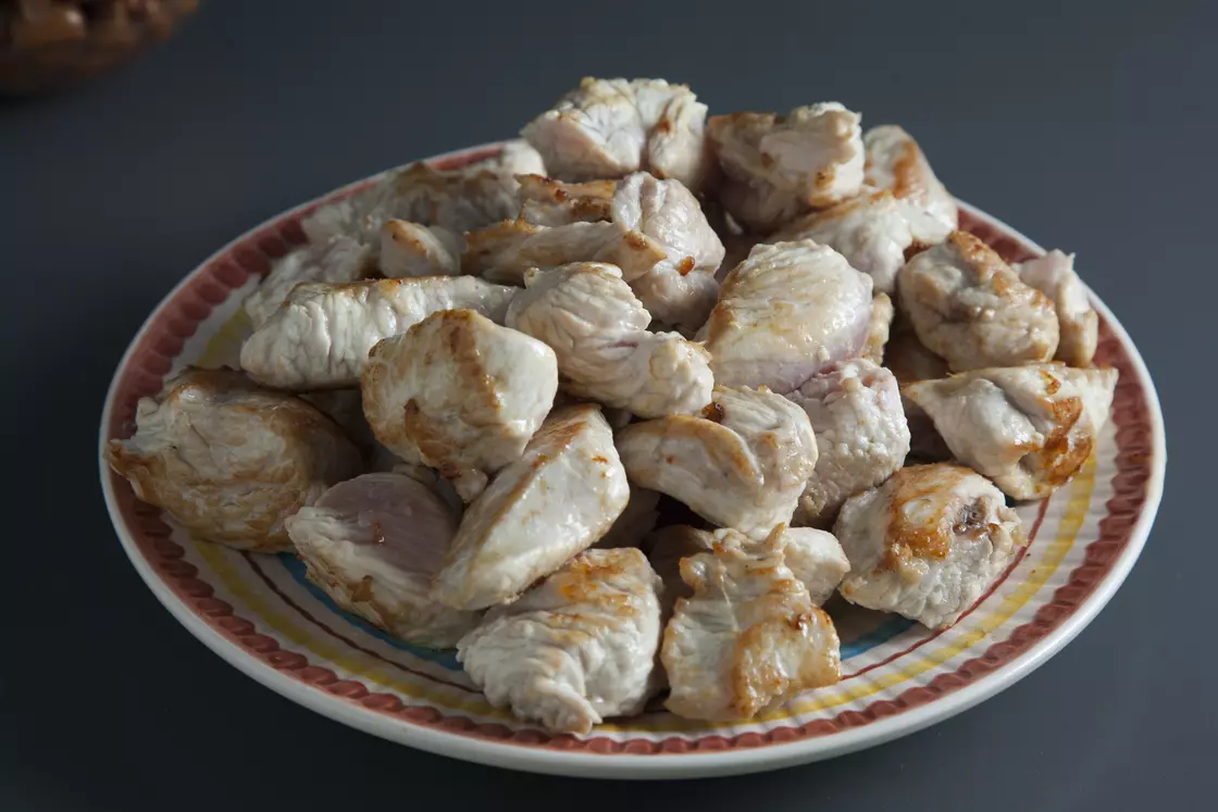 Рагу из индейки с фасолью и овощами — процесс приготовления, фото 2 Рагу из индейки с фасолью и овощами — процесс приготовления, фото 2