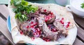 Баранья корейка на гриле