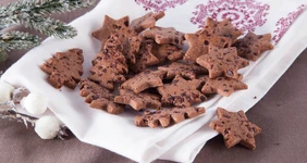 Шоколадное печенье с какао-крупкой
