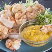 Аргентинские креветки с&nbsp;соусом из&nbsp;манго