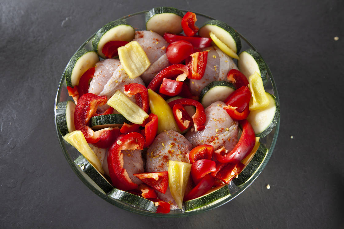 Куриные ножки с запеченными овощами — процесс приготовления, фото 3 Куриные ножки с запеченными овощами — процесс приготовления, фото 3
