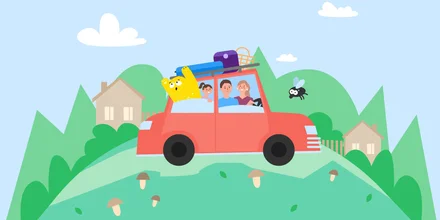 Идеи для игр и всё, что нужно для поездки с ребёнком за город