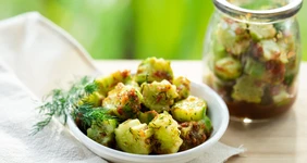 Маринованные огурцы за 3 часа с болгарским перцем