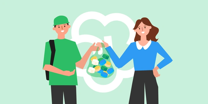 Сдавайте пакеты и&nbsp;крышки с&nbsp;доставкой