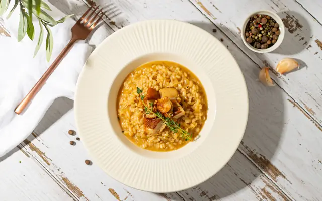 Ризотто с белыми грибами