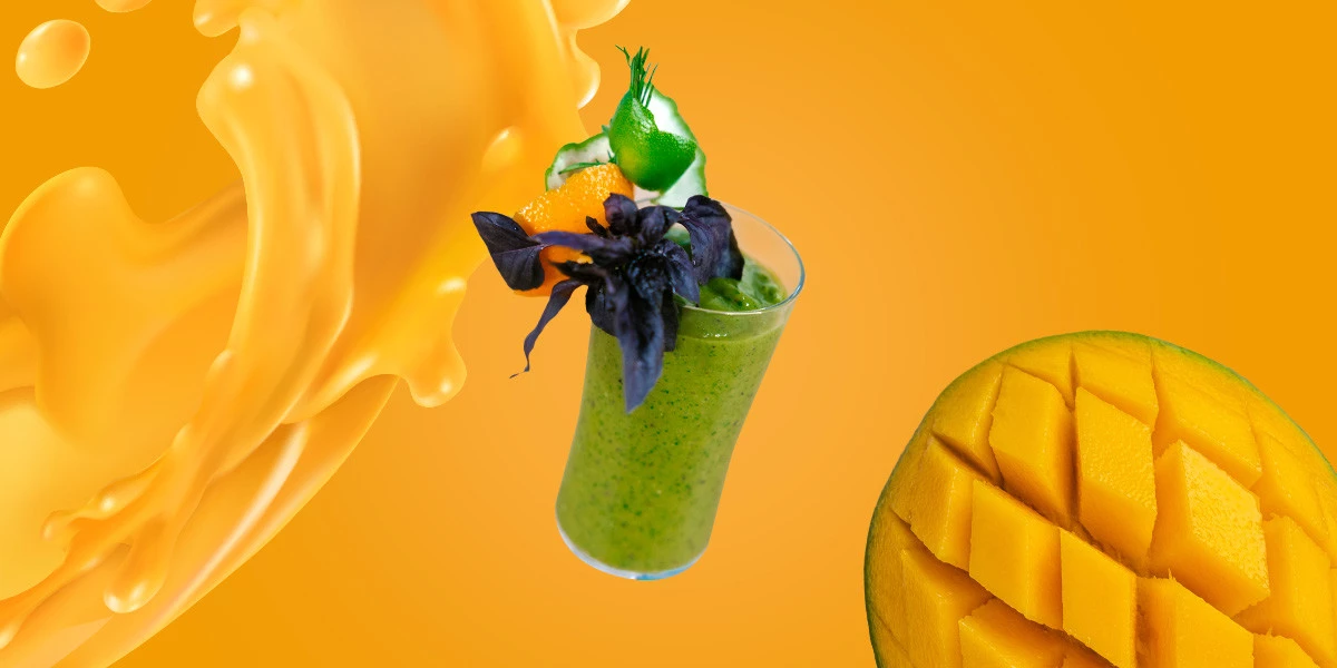 Согревающий смузи с манго и имбирём