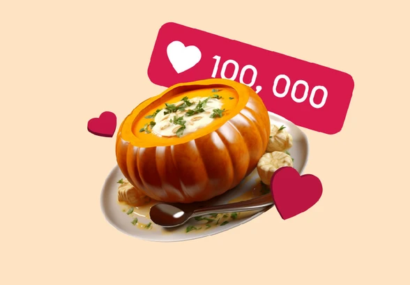 Сырное фондю в тыкве