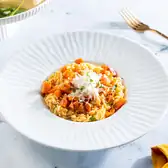 Паста с&nbsp;бататом и&nbsp;козьим сыром