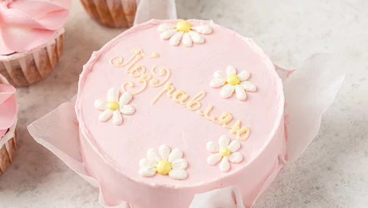 Набор Бенто торт с капкейками Ромашки