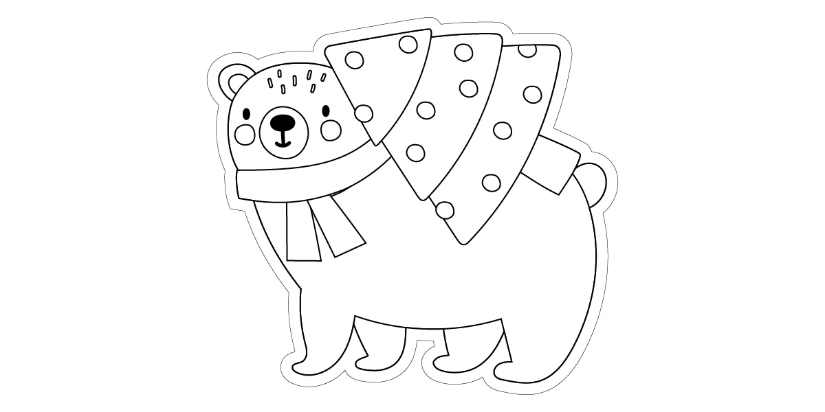 Новогодние трафареты для окон, вырезания и раскрашивания