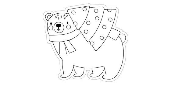 Новогодние трафареты для окон, вырезания и раскрашивания