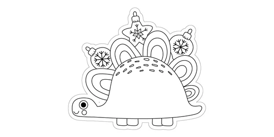 Новогодние трафареты для окон, вырезания и раскрашивания