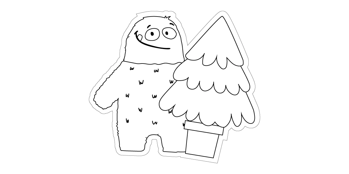 Новогодние трафареты для окон, вырезания и раскрашивания