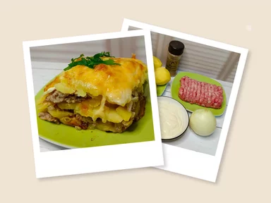 Запеканка из картофеля с фаршем