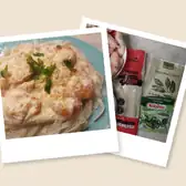 Удон с&nbsp;креветками в&nbsp;сливочном соусе