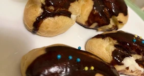 Заварные пирожные с сливочным кремом