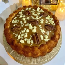 Лимонный пирог с карамелью
