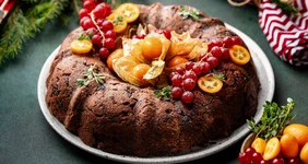 Рождественский кекс (вегетарианская версия)