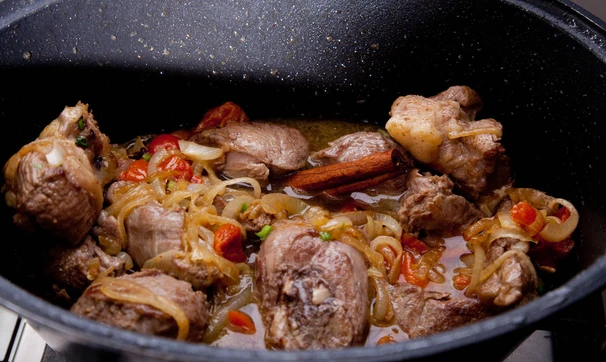 Рагу из баранины с тыквой и курагой, шаг 2/3