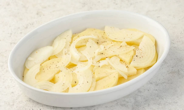 Скумбрия, запечённая с овощами, шаг 2/5