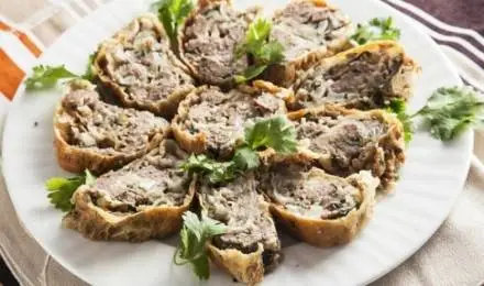 Рецепт «Рулет с фаршем (рецепт от Елены Мозгуновой)» Рецепт «Рулет с фаршем (рецепт от Елены Мозгуновой)»